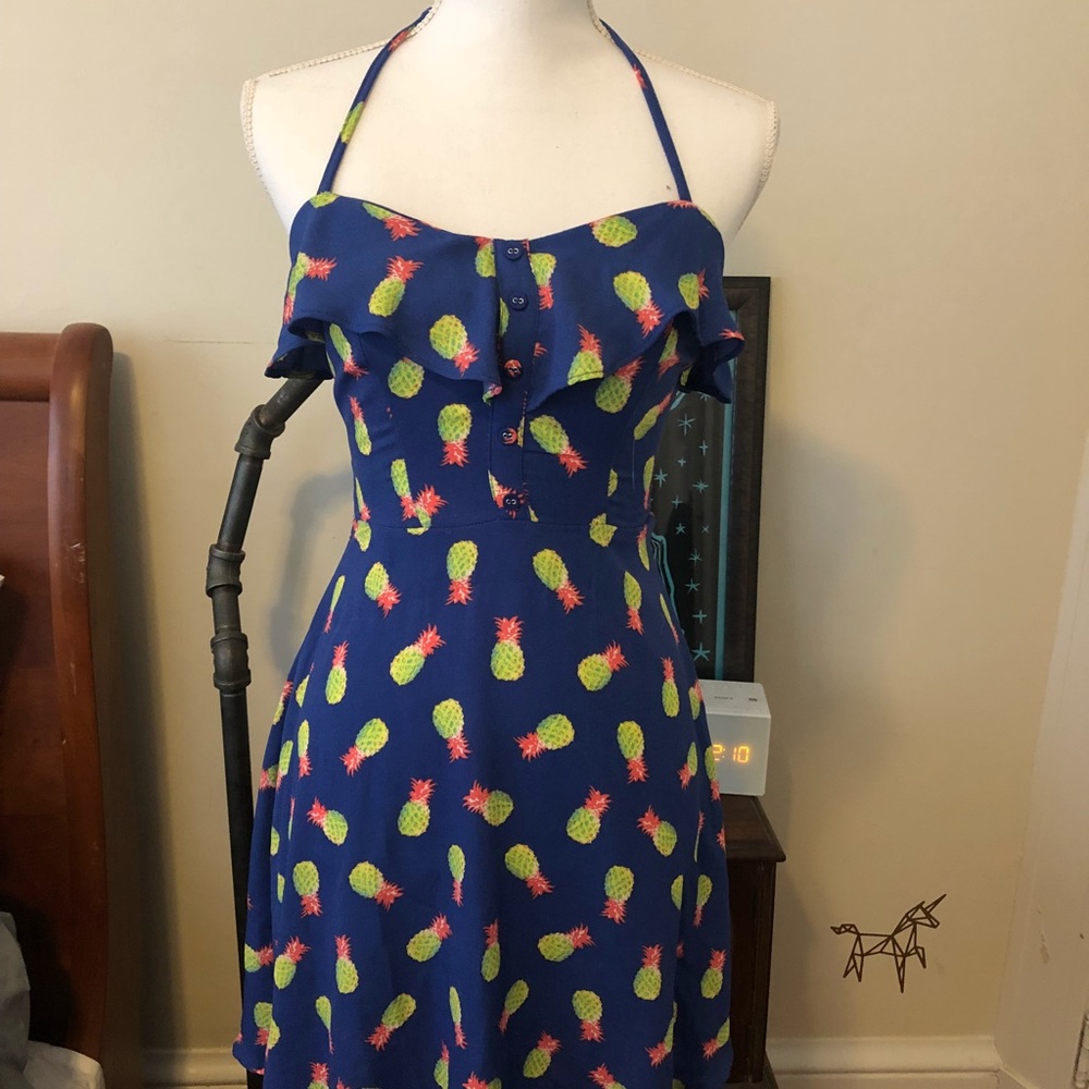 Pineapple print dress